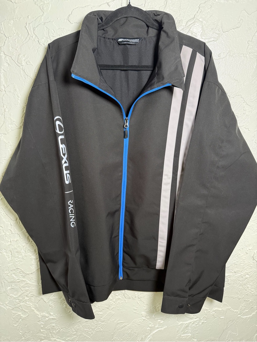 Lexus Racing Men's Black Zip Jacket with Blue Trim XXL